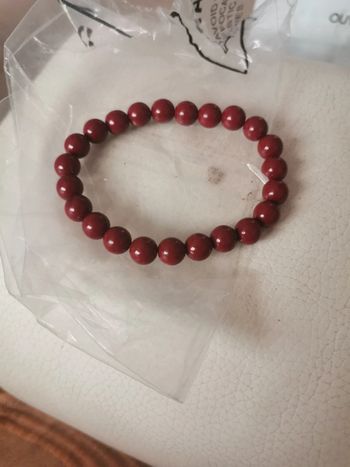 Bracelet en perles de corail élastique