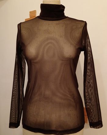 Top manches longues transparent