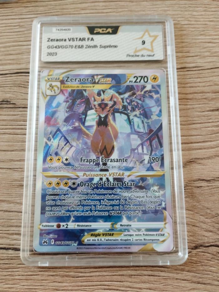 Carte pokémon Zeraora vstar fa gg43 Zenith suprême