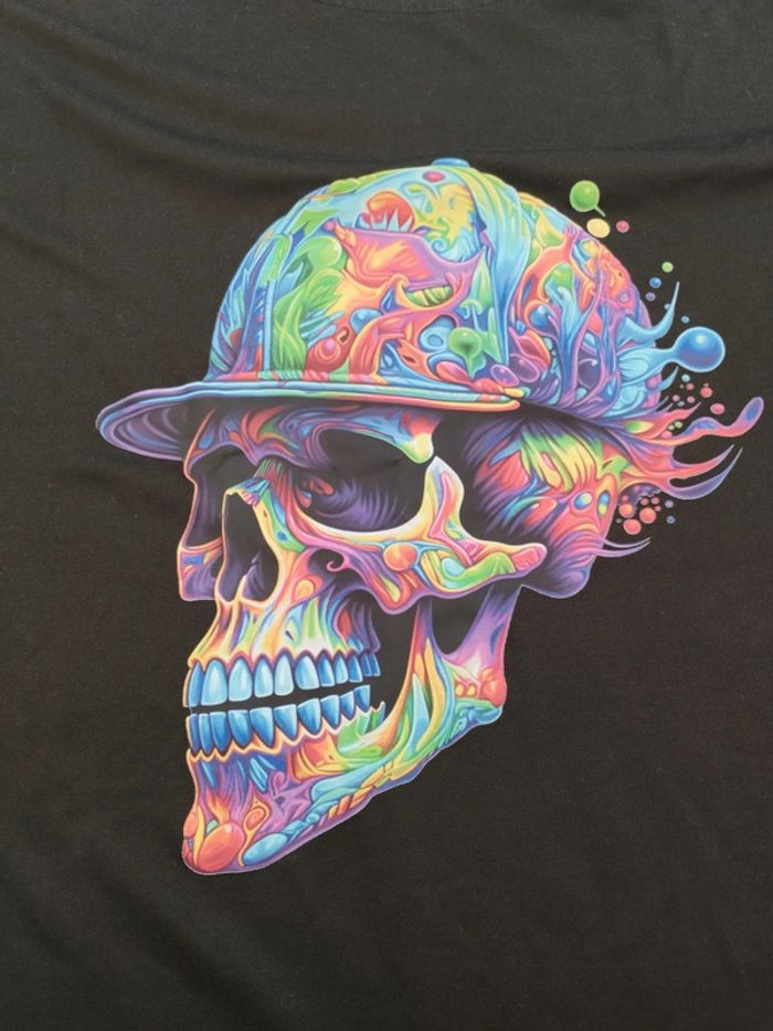 Tee shirt tête de mort XL - photo numéro 2