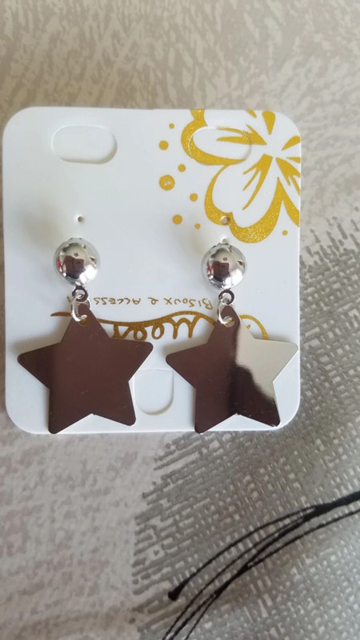 Boucle d oreille etoile