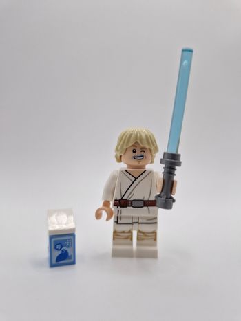 Figurine type lego Jedi Luke avec son lait star wars