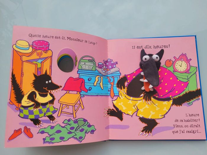 Livre marionnette Quelle heure est-il 🕰 Monsieur Le Loup? 58 - photo numéro 8