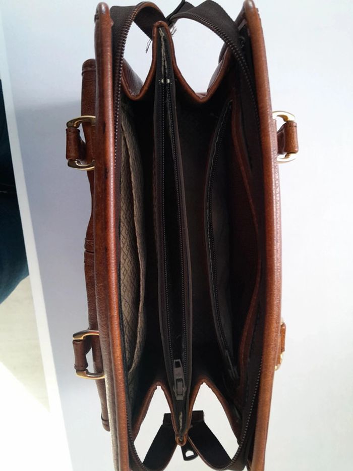 Superbe sac cuir italien vintage AILEE - photo numéro 7