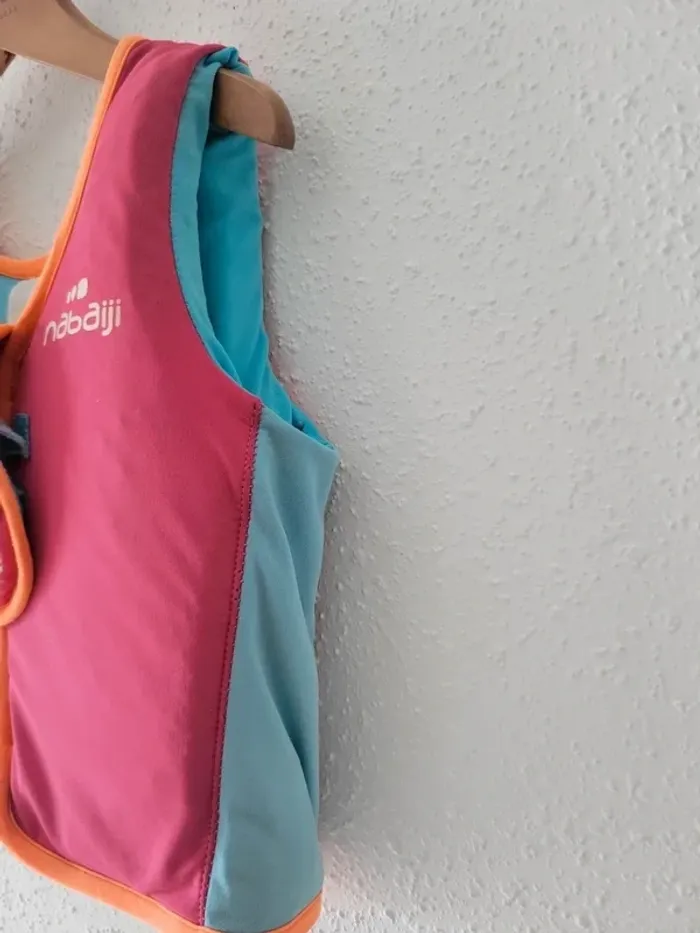 Gilet piscine enfant Taille M - 18.30kg - 3/6ans Mixte rose - photo numéro 5