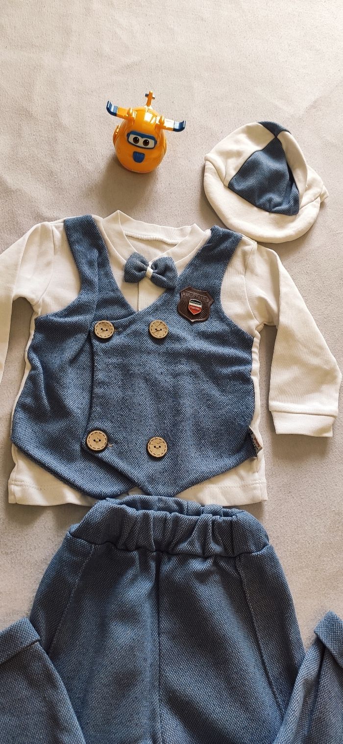 Petit ensemble 3 pièces, bébé garçon 18 mois. - photo numéro 2