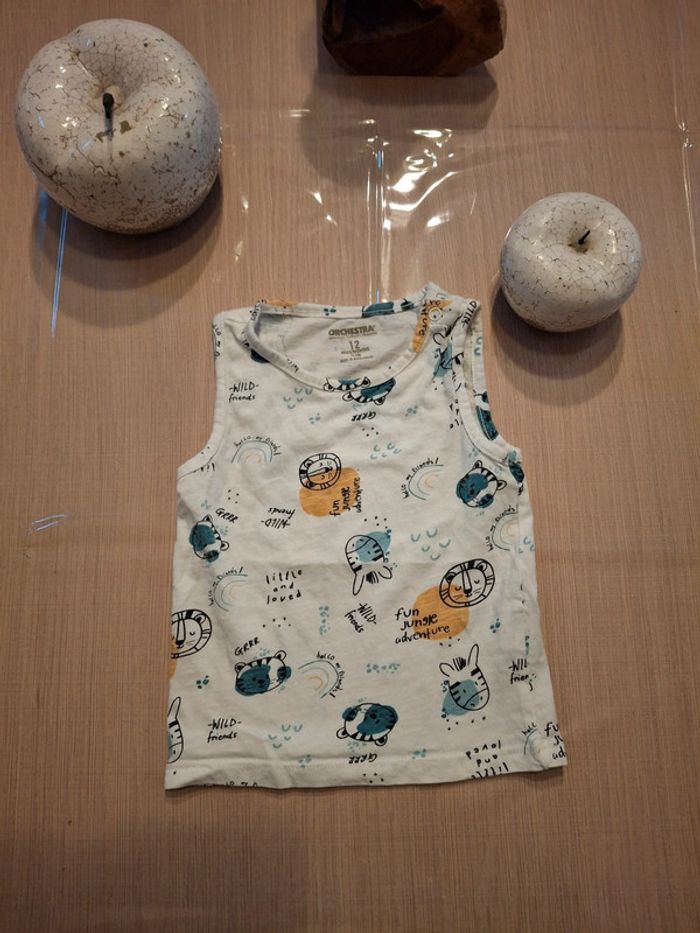 T shirt sans manches orchestra 12 mois 81 cm garçon