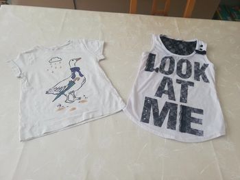 Lot 2 TS manches courtes marques diverses 8 ans