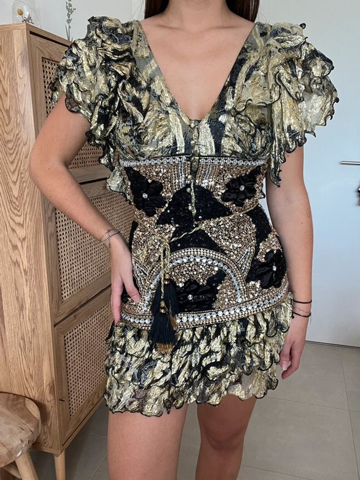 Robe noire et dorée Diamond for Eden - photo numéro 3