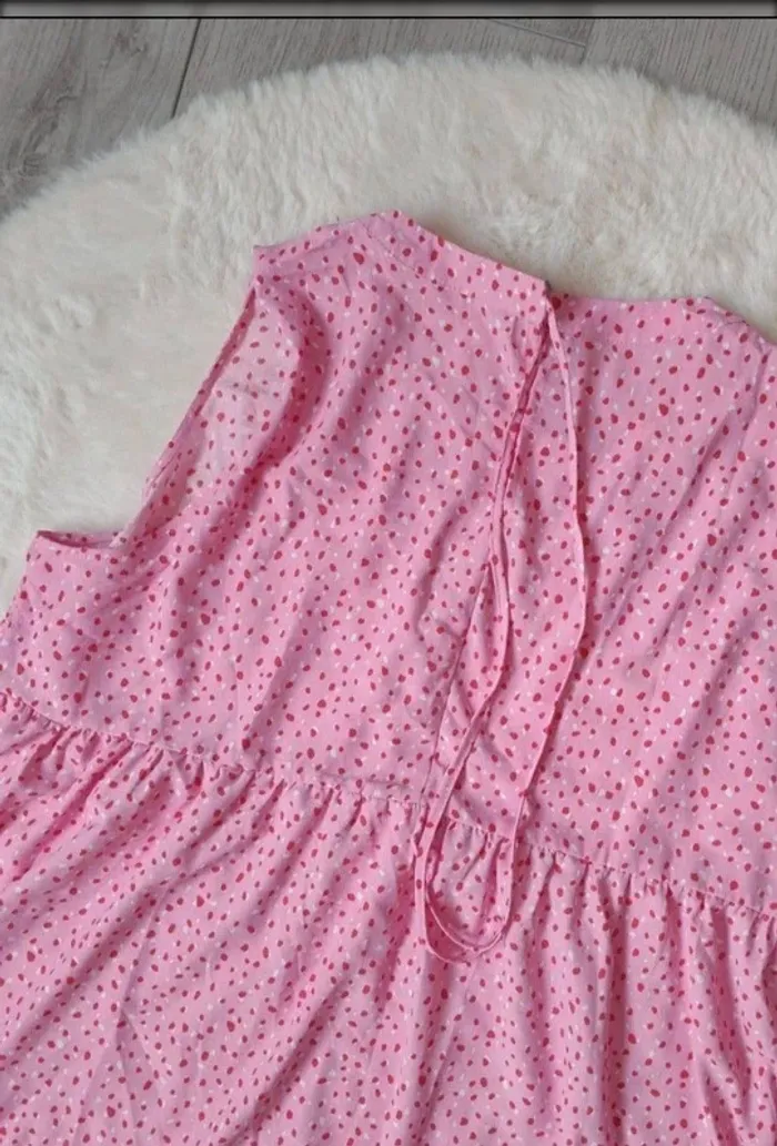 🌸 Top ASOS rose à pois – Taille 48 EU - photo numéro 4