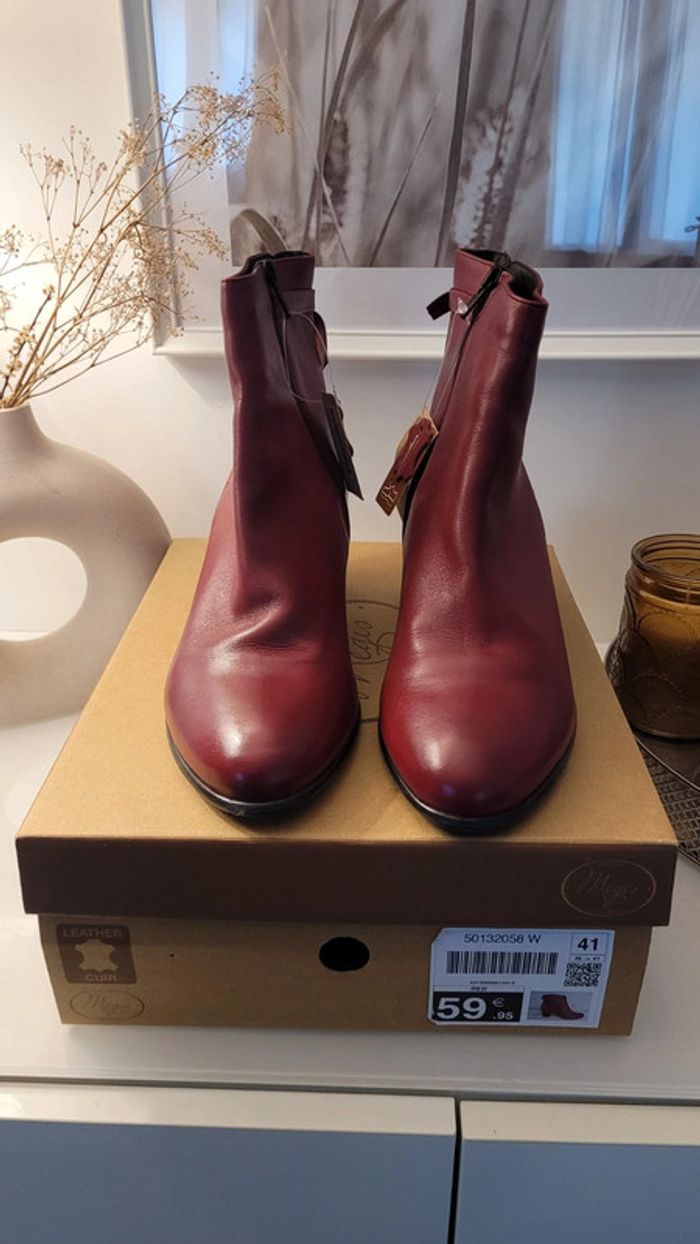 Bottines en cuir neuves taille 41 - photo numéro 15