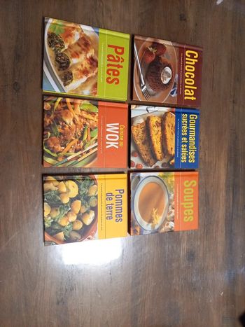 Lot de 6 petits livres de recettes