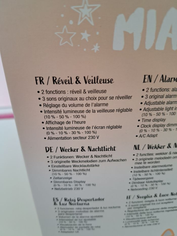 🐱Réveil et Veilleuse Bigben🐱 - photo numéro 8