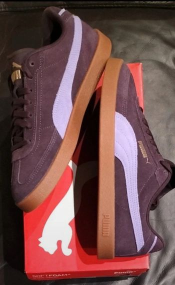 Baskets Puma Club II Era Suede violettes électriques neuves