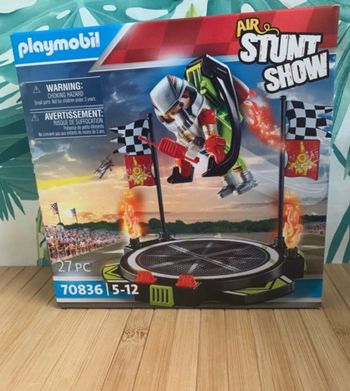 Playmobil 70836 Air Stuntshow Pilote avec réacteur Dorsal- Stuntshow - Cascadeur Spectacle