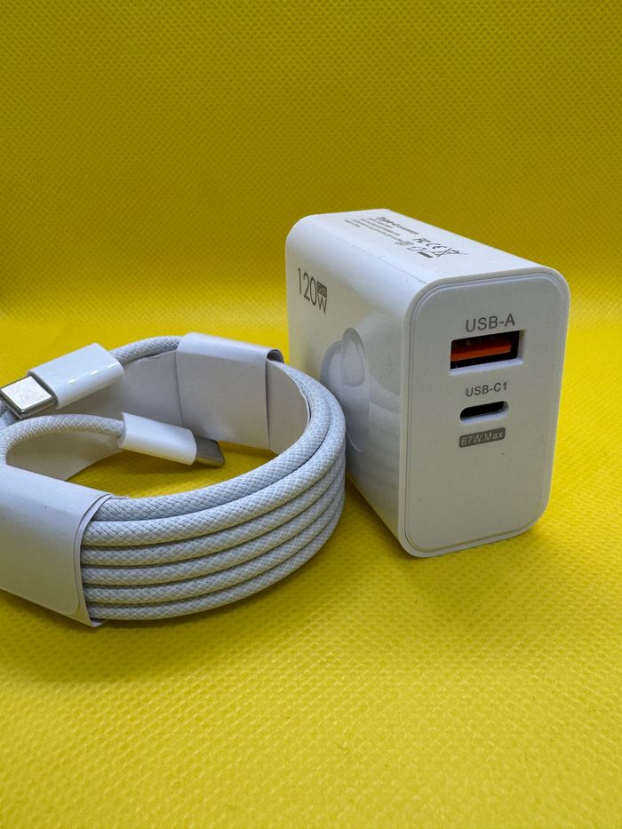Chargeur rapide 120w et câble 60w 2m