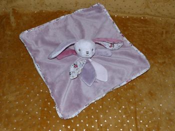 Doudou plat lapin rose Bukowski 🐰parfait état