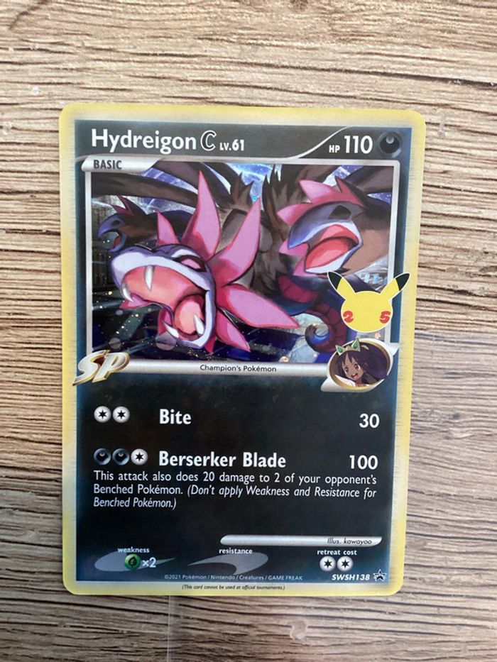 carte Pokémon swsh138 hydreigon célébration 25ans anglais ANG