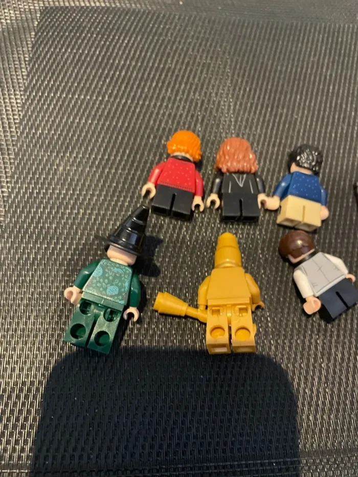 Lego Harry Potter lot minifigures Ron Edwige Hermione professeur Flitwick mini figurine officiel - photo numéro 6