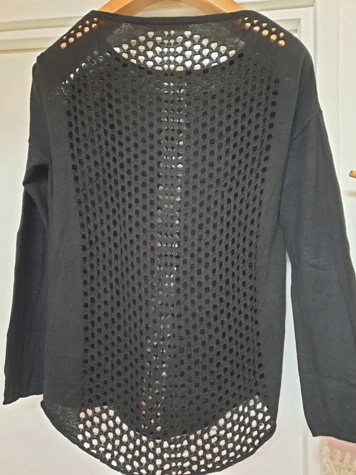 Haut Top Blouse Lin Coton Maje Taille 1 - photo numéro 7