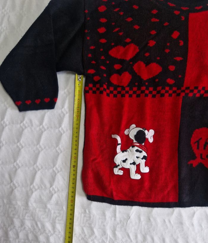 Pull vintage  , fille  ,  les 101 dalmatiens  , 10 ans - photo numéro 5