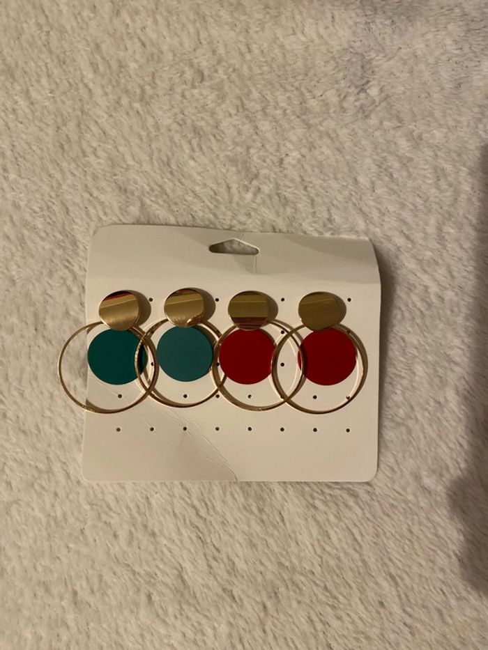 Lot de deux paires de boucles d’oreilles - photo numéro 2