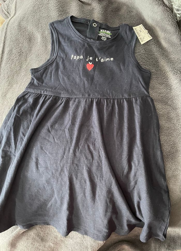 Robe kiabi bleu 36 mois - photo numéro 2