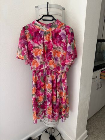 Robe courte fleurie - Taille unique