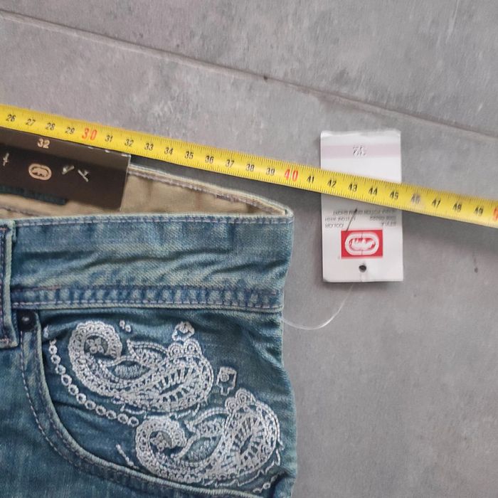 Bermuda large baggy short vintage jeans denim hip hop streetwear Ecko y2k 2000 taille 32us fr42 - photo numéro 13