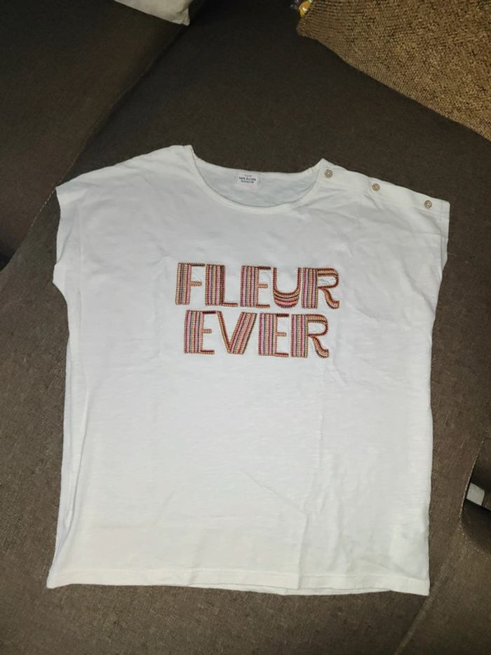 T-shirt tape à l'oeil 12 ans fleur ever - photo numéro 4