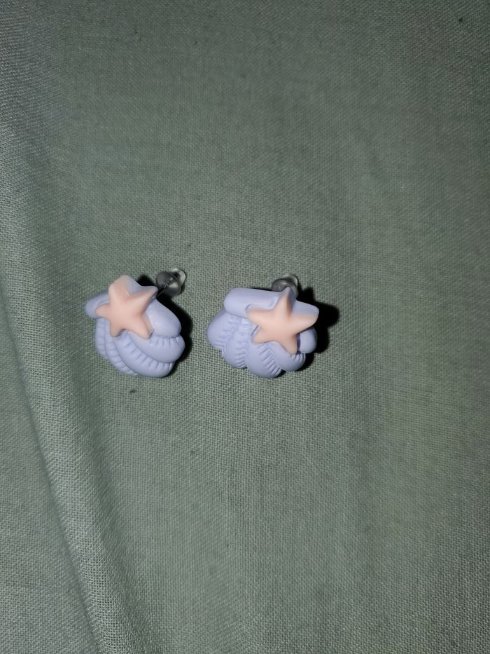 Boucles d'oreilles coquillage
