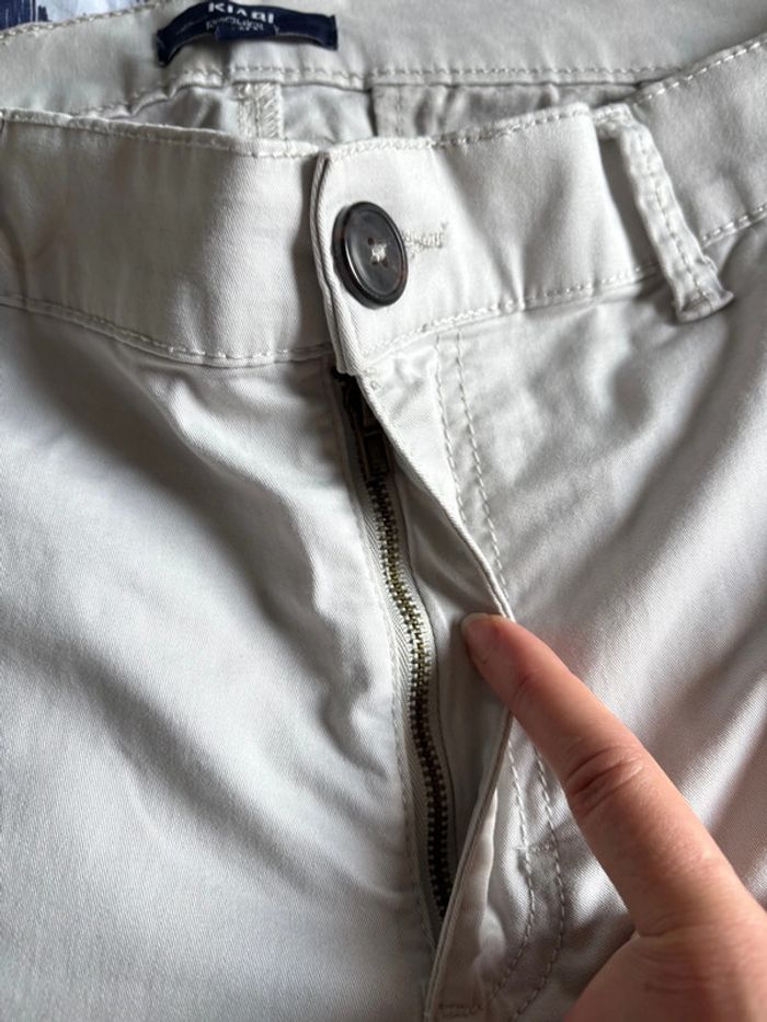 Pantalon homme beige clair taille 54 (3XL) regular fit droit– Kiabi – coton stretch - photo numéro 9