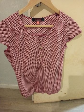 Blouse manches courtes t38 cache cache 