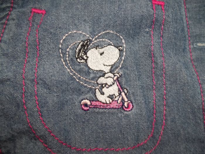 Veste légère jean Snoopy 5 ans (mant1) - photo numéro 2