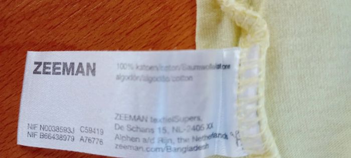 T-shirt 110-116 cm jaune Zeeman - photo numéro 9