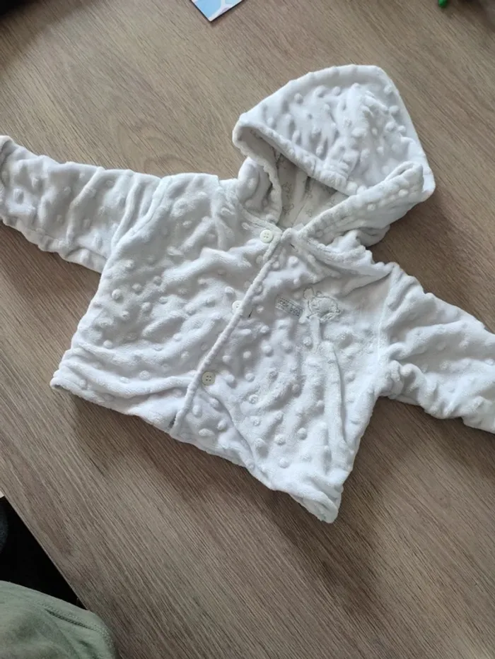 Veste minky 3/6 mois