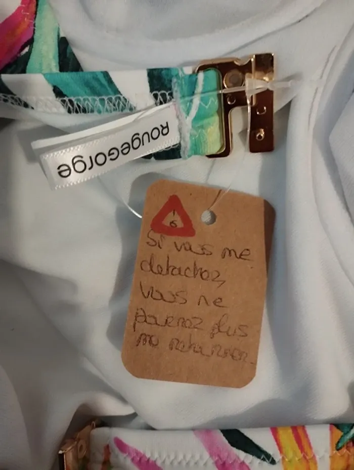 Maillot de bain blanc et multicolore Rougegorge FR85C - photo numéro 6