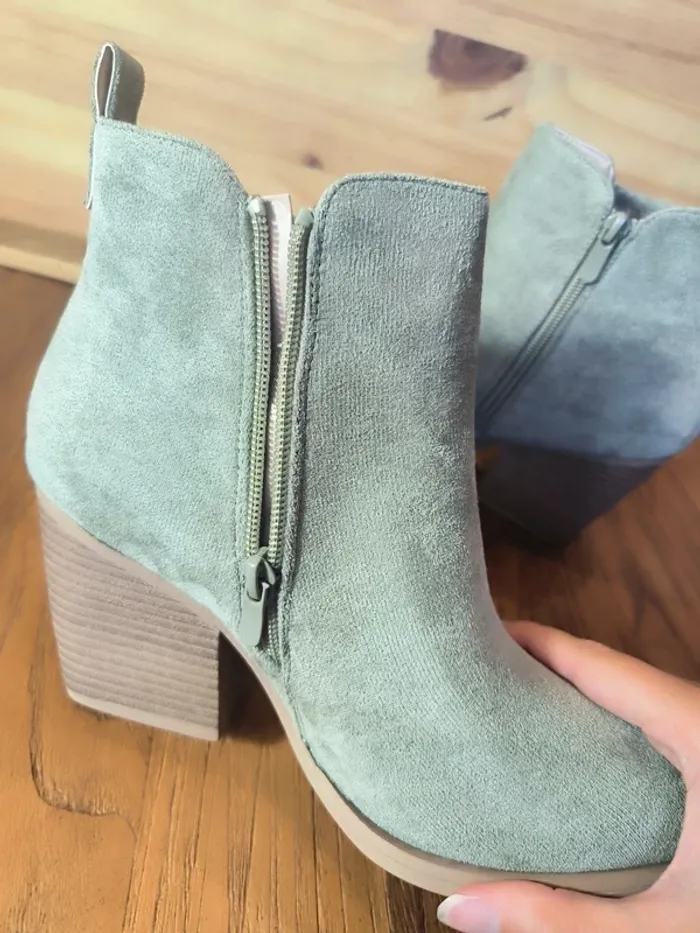 Bottines style Santiag courte 38 vert bleu - photo numéro 2