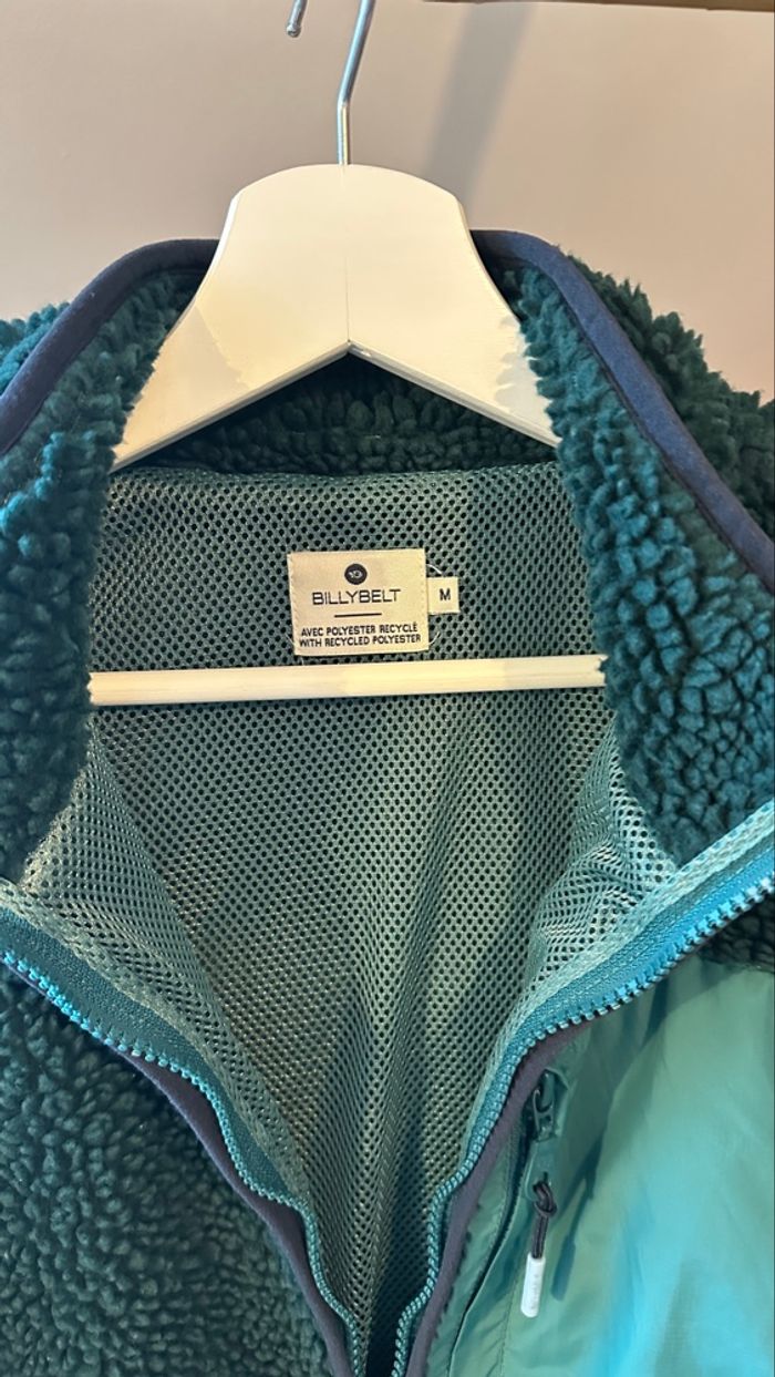 💜 Veste sans manches vert émeraude effet moutons billybelt taille M neuf 💜 - photo numéro 5