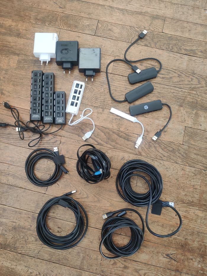 Lot de rallonge, multiprise et chargeur multi sortie USB - photo numéro 3