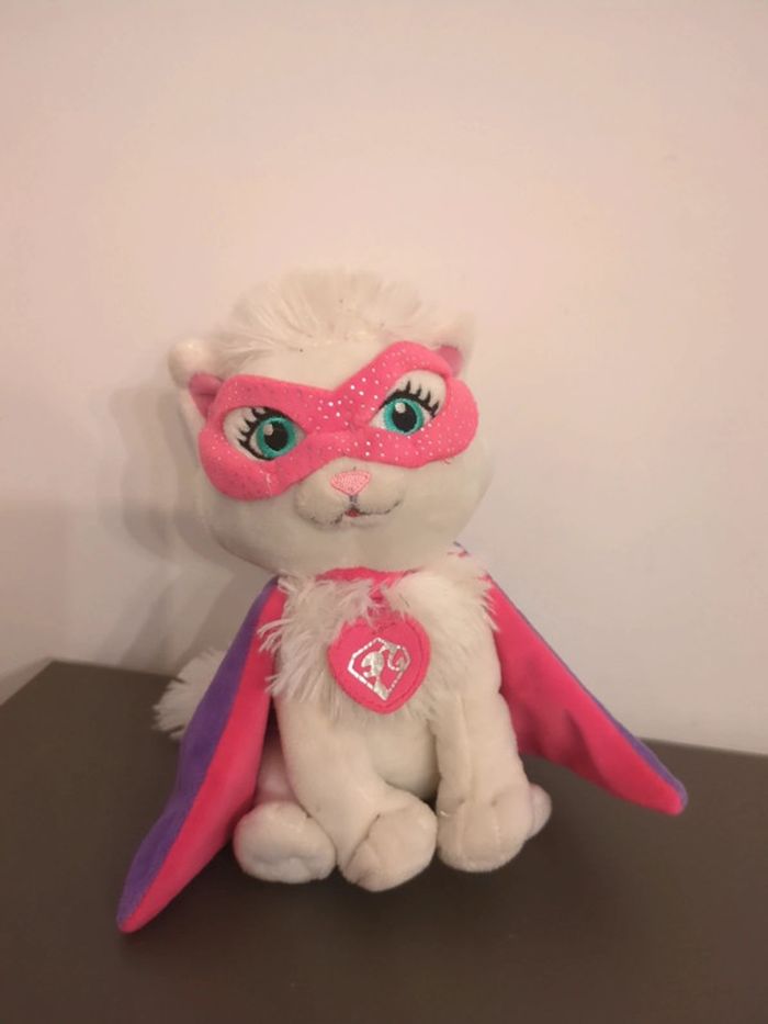 peluche chat barbie