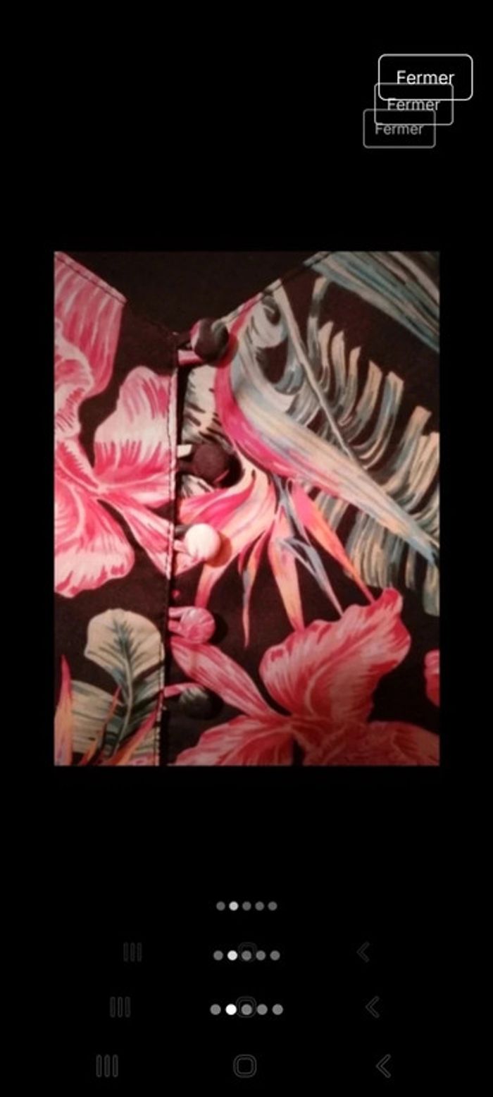 Top à bretelles motif tropical - photo numéro 2