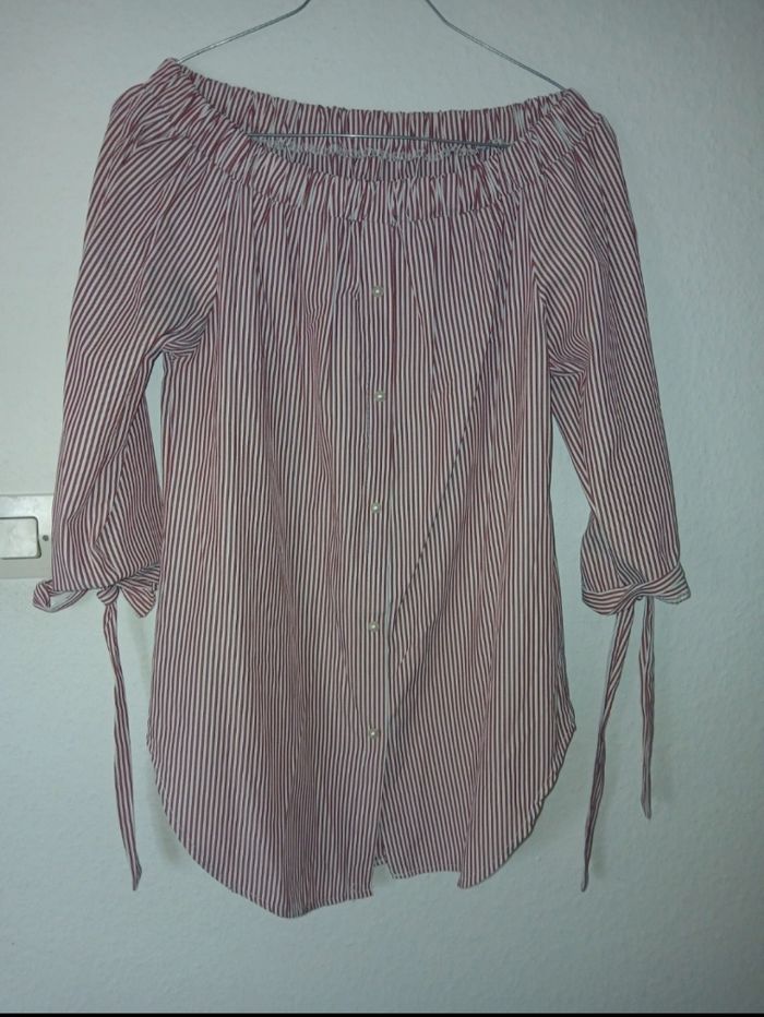 Blouse à rayures épaules dénudées – très confortable ! - photo numéro 3