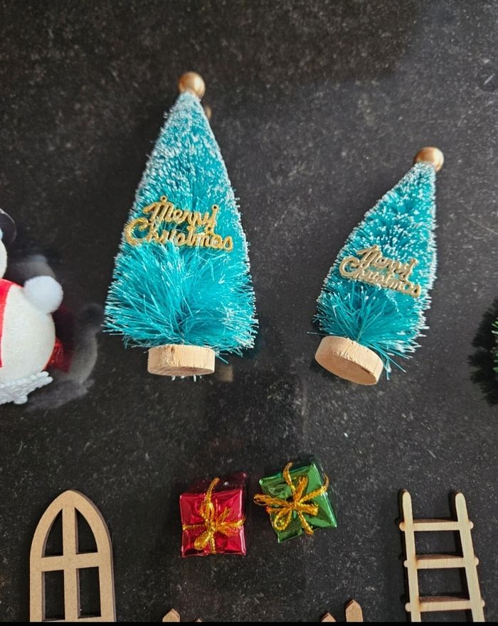 Lot de décoration pour miniature de maison de noel - photo numéro 5