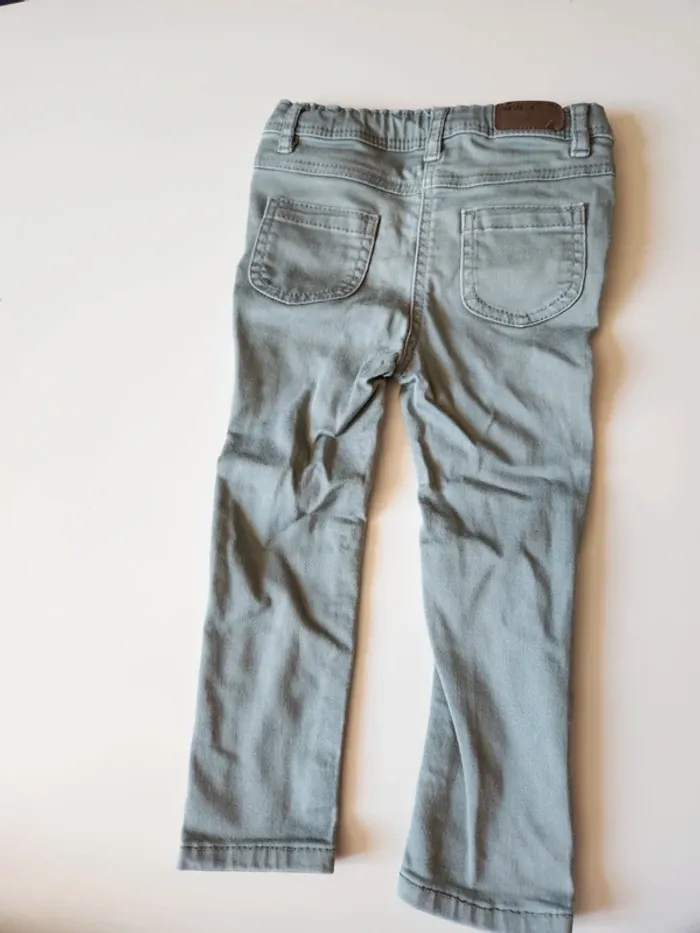 Jeans vert gris tape à l'oeil - photo numéro 2