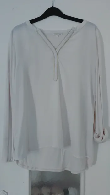 Blouse bi matière