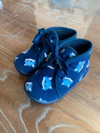 Chausson bleu renard 🦊 Tissaia taille 20