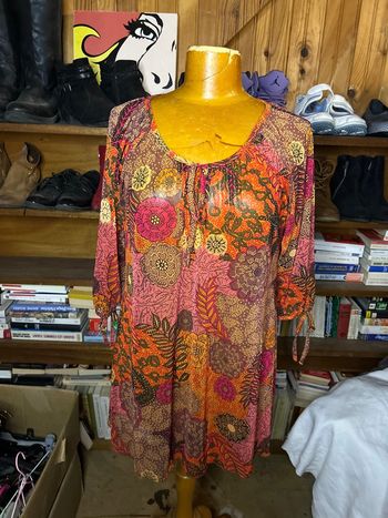 Tunique multicolore influx 46/48 transparente