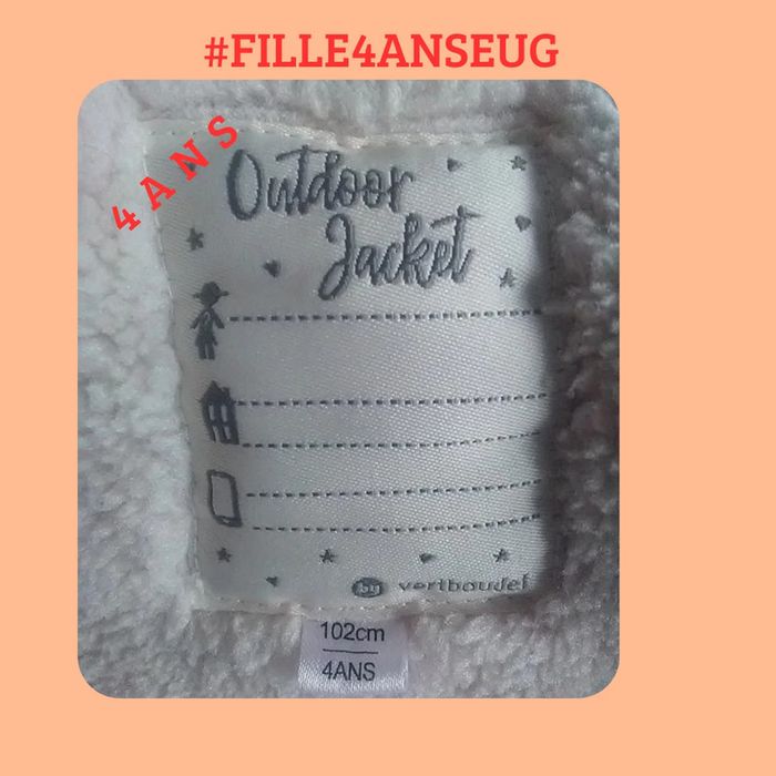 Manteau fille hiver parka 4 ans ou 102 cm - Vertbaudet - photo numéro 18