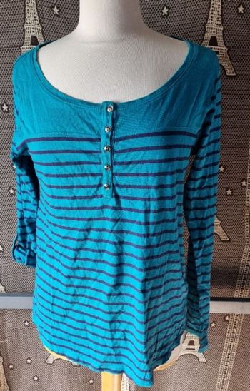 Blouse manches retroussable taille 42-44